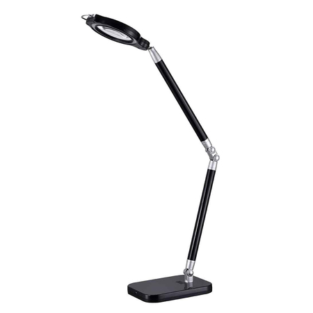 BLACK & DECKER PureOptics™ LED Ultra Reach Magnifier LED Desk Lamp, Black LED10ARCMAG-BLK